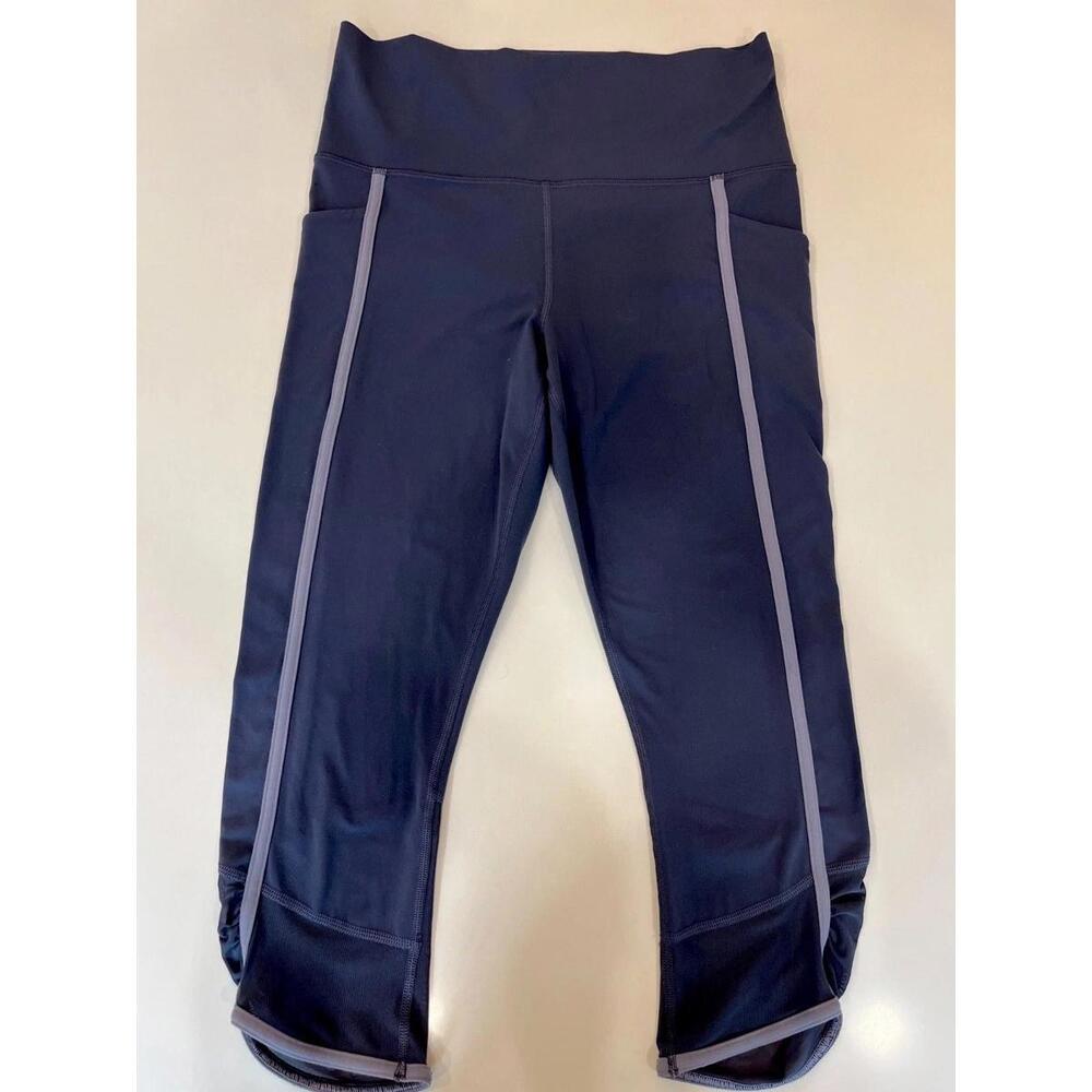 Athleta Leggings Cropped Blue Medium